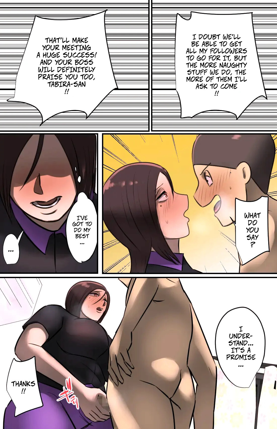 Hentai Manga Comic-A Saleswoman Interrupted Me While I Was Jerking-Off-Read-17